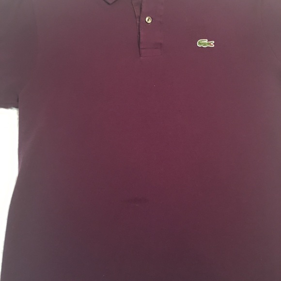 Men’s Grape LaCoste Polo. Size 4 (Medium) - Picture 7 of 8